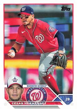 2023 Topps CÃ©sar HernÃ¡ndez #244 Washington Nationals