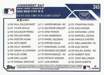 2023 Topps Aaron Judge Combo Cards #245 New York Yankees