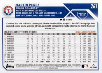 2023 Topps Martin Perez #261 Texas Rangers