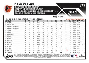 2023 Topps Dean Kremer #267 Baltimore Orioles