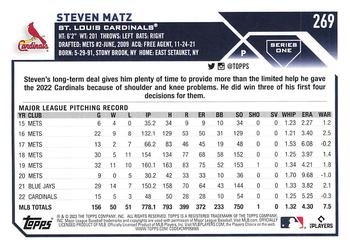 2023 Topps Steven Matz #269 St. Louis Cardinals