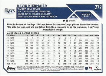 2023 Topps Kevin Kiermaier #272 Tampa Bay Rays