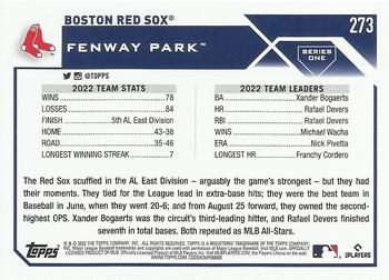 2023 Topps Boston Red Sox® Team Card #273 Boston Red Sox
