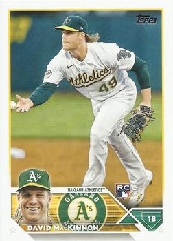 2023 Topps David MacKinnon Rookie #276 Oakland Athletics