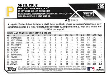 2023 Topps Oneil Cruz Future Stars #285 Pittsburgh Pirates