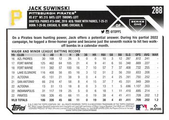 2023 Topps Jack Suwinski #288 Pittsburgh Pirates