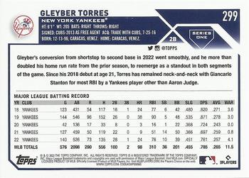2023 Topps Gleyber Torres #299 New York Yankees