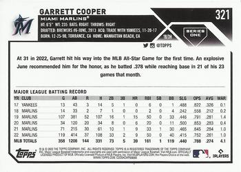 2023 Topps Garrett Cooper #321 Miami Marlins
