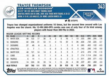2023 Topps Trayce Thompson #343 Los Angeles Dodgers