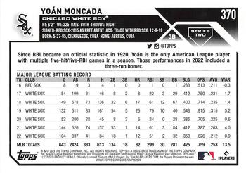 2023 Topps Yoan Moncada #370 Chicago White Sox