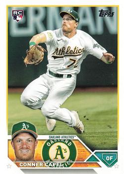2023 Topps Conner Capel RC #418 Oakland Athletics