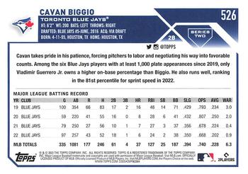 2023 Topps Cavan Biggio #526 Toronto Blue Jays