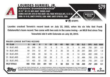 2023 Topps Lourdes Gurriel Jr. #579 Arizona Diamondbacks