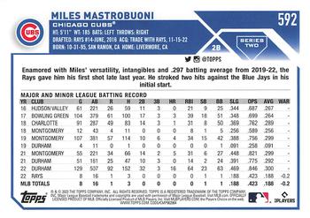 2023 Topps Miles Mastrobuoni RC #592 Chicago Cubs