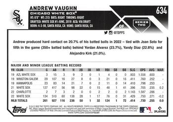 2023 Topps Andrew Vaughn #634 Chicago White Sox