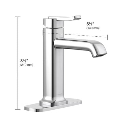 Kohler Riverly Widespread Bathroom Faucet, Chrome