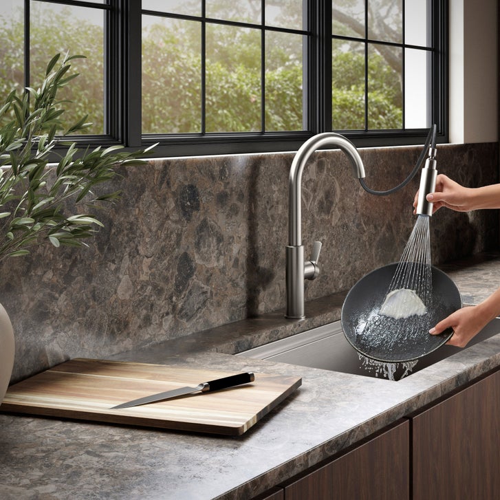 Kohler Rodean Touchless Kitchen Faucet, Chrome — Verify Finish - alternate view
