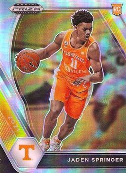 2021 Panini Prizm Jaden Springer Rookie Silver Prizm #19 Tennessee Volunteers