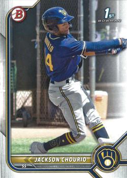 2022 Bowman 1st Bowman Jackson Chourio #BP-79 Milwaukee Brewers