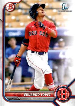 2022 Bowman 1st Bowman Eduardo Lopez BP-134 Boston Red Sox