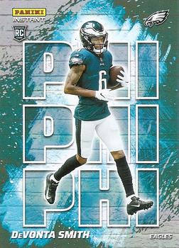 2021 PANINI INSTANT DEVONTA SMITH ROOKIE CARD MY CITY #MC26 RC