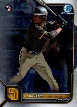2022 Bowman Chrome CJ Abrams RC #12 San Diego Padres