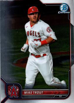 2022 Bowman Chrome Mike Trout #13 Los Angeles Angels