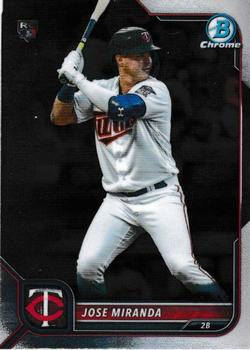 2022 Bowman Chrome Jose Miranda RC #17 Minnesota Twins