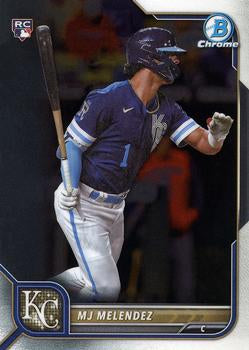 2022 Bowman Chrome MJ Melendez RC #25 Kansas City Royals