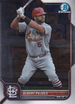2022 Bowman Chrome Albert Pujols #28 St. Louis Cardinals