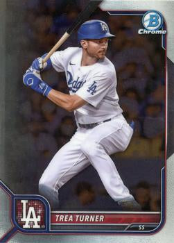 2022 Bowman Chrome Trea Turner #43 Los Angeles Dodgers