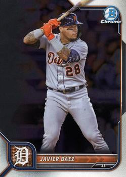 2022 Bowman Chrome Javier Baez #68 Detroit Tigers