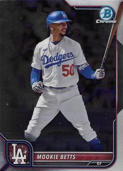 2022 Bowman Chrome Mookie Betts #84 Los Angeles Dodgers