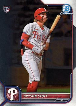 2022 Bowman Chrome Bryson Stott RC #93 Philadelphia Phillies