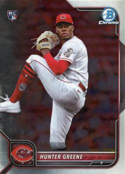 2022 Bowman Chrome Hunter Greene RC #95 Cincinnati Reds