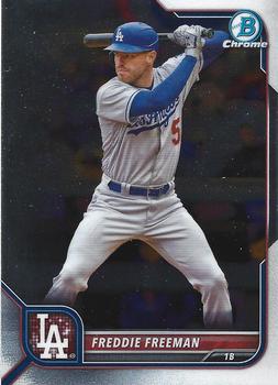 2022 Bowman Chrome Freddie Freeman #100 Los Angeles Dodgers