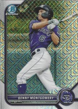 2022 Topps Bowman Chrome Prospects Mojo Refractor Benny Montgomery BCP-73