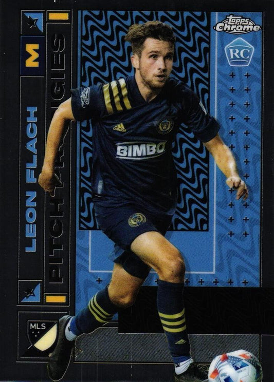 2022 Topps Chrome MLS Refractor #59 Leon Flach RC Philadelphia Union