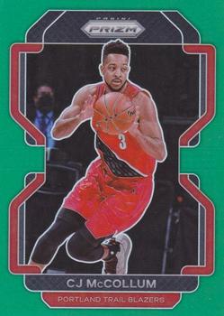 2021-22 Panini Green Prizm CJ McCollum #22 Portland Trail Blazers