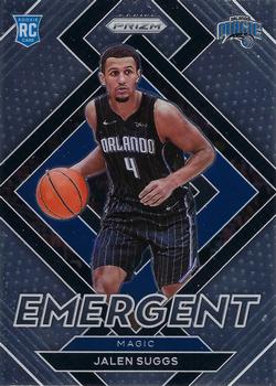 2021-22 Panini Prizm Emergent Jalen Suggs #12 Orlando Magic
