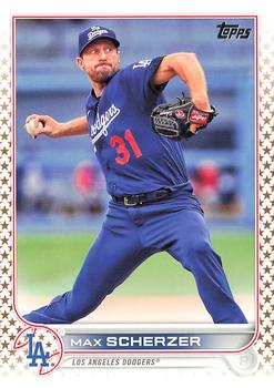 2022 Topps Gold Star Max Scherzer #310 Los Angeles Dodgers