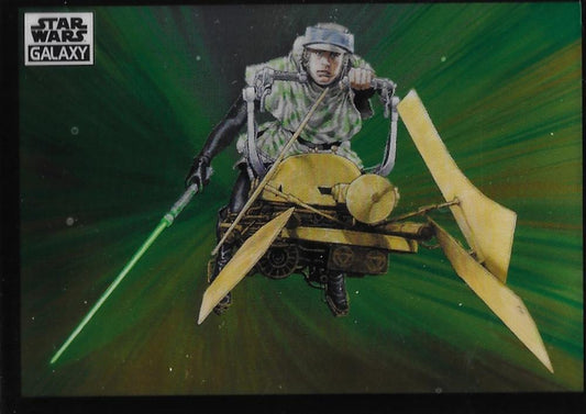 2022 Topps Chrome Star Wars Galaxy #60 - Luke Skywalker on Endor