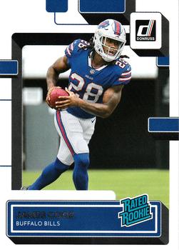 James Cook 2022 Donruss Rated Rookie #315 Buffalo Bills