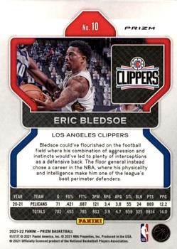2021-22 Panini Silver Prizm Eric Bledsoe 10 Los Angeles Clippers