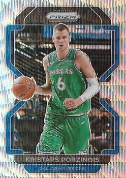 2021-22 Panini Silver Wave Prizm Kristaps Porzingis 74 Dallas Mavericks