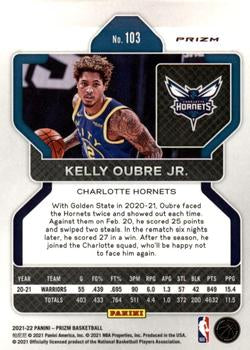 2021-22 Panini Silver Wave Prizm Kelly Oubre Jr. 103 Charlotte Hornets