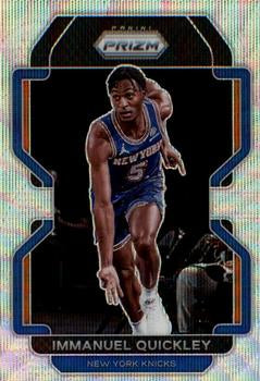2021-22 Panini Silver Prizm Immanuel Quickley 129 New York Knicks