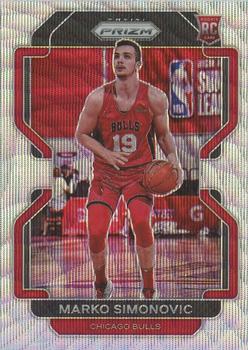 2021-22 Panini Silver Prizm Marko Simonovic RC 166 Chicago Bulls