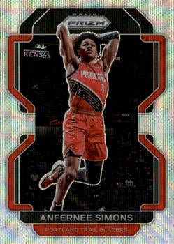 2021-22 Panini Silver Prizm Anfernee Simons 168 Portland Trail Blazers