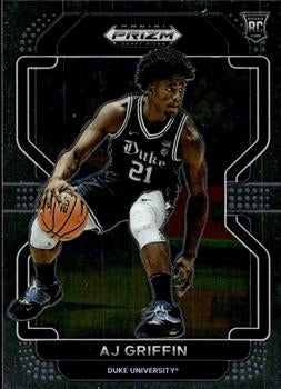 2022 Panini Prizm Draft Pick AJ Griffin Rookie #56 Duke Blue Devils